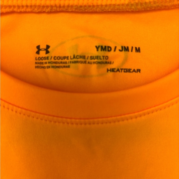 Under Armour Kids' Bright Orange Long Sleeve Tee - Picture 3 of 4